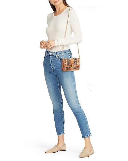 Tod's Brown Woven Shoulder Bag