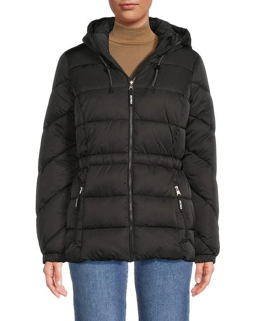 Tommy Hilfiger Black Hooded Puffer Jacket