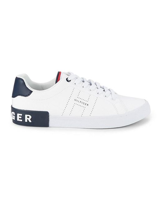 Tommy Hilfiger White Logo Sneakers for men