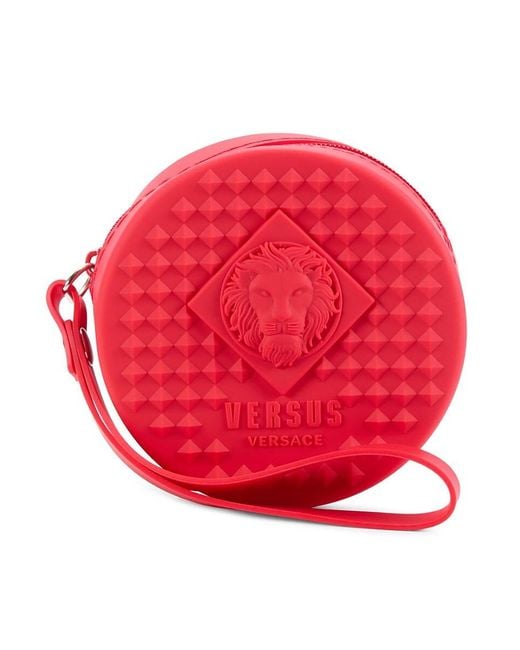 Versus  Red Fire Island Studs Silicone Strap Watch/39Mm