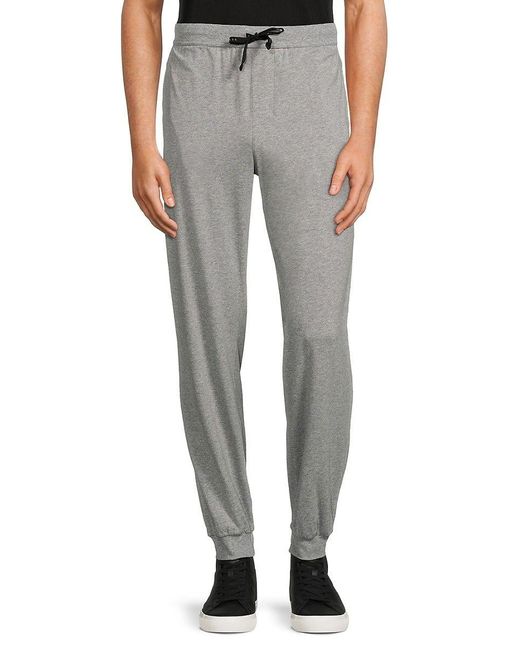 BOSS by HUGO BOSS Solid joggers in Gray for Men | Lyst