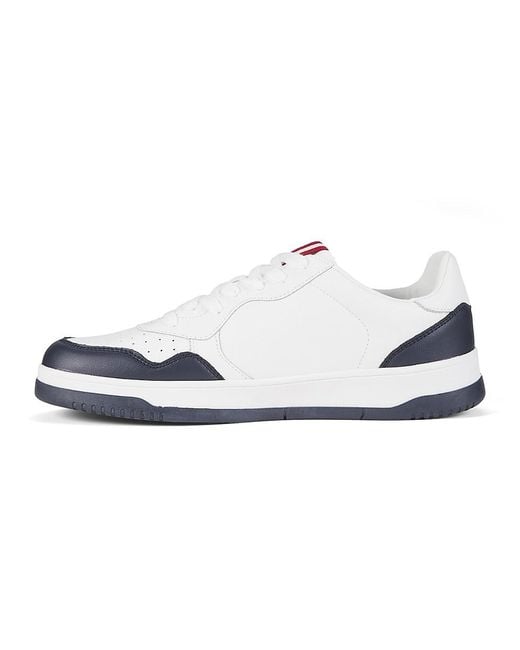 Bally White 40Mm Logo Patch Low-Top Sneakers for men