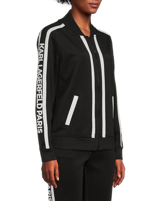 Karl lagerfeld track jacket discount