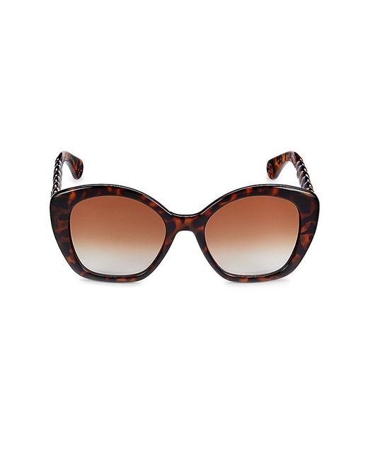 Lanvin Brown 54Mm Butterfly Sunglasses