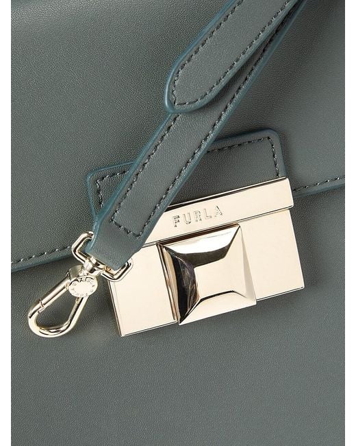 Furla Blue Venere Mini Leather Satchel