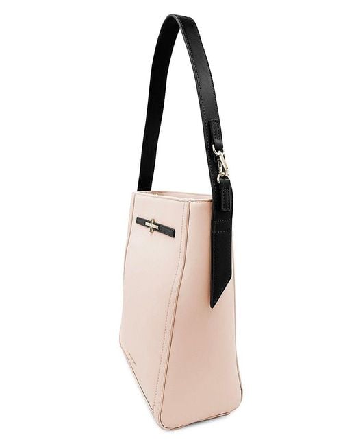 Trina Turk Two Tone Leather Tote in Natural Lyst