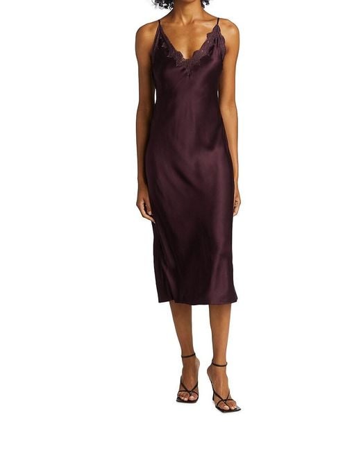 Cami NYC Everly Silk Slip Dress in Purple Lyst UK