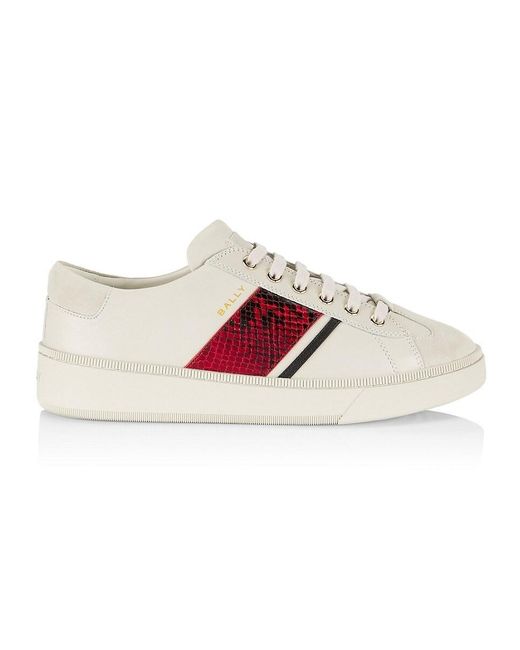 Bally Pink Roller Embossed Low-top Sneakers for men