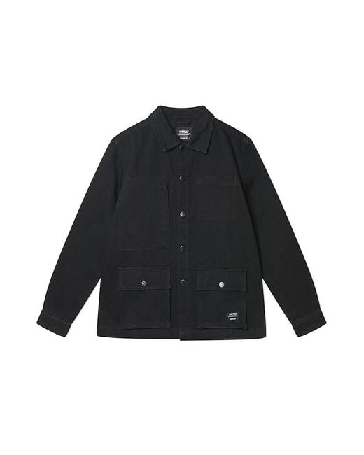 Wesc Black Denim Chore Jacket for men