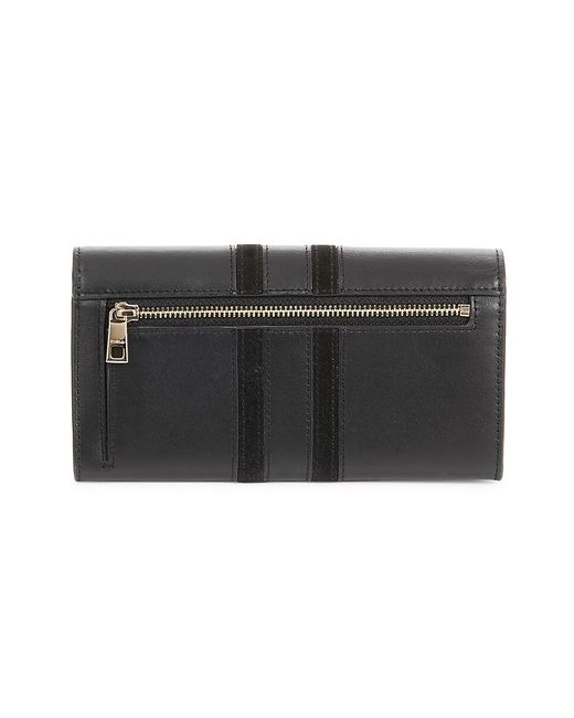 Furla Black Leather Long Wallet