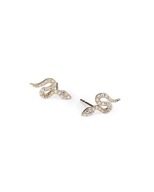Saks fifth avenue diamond earrings deals