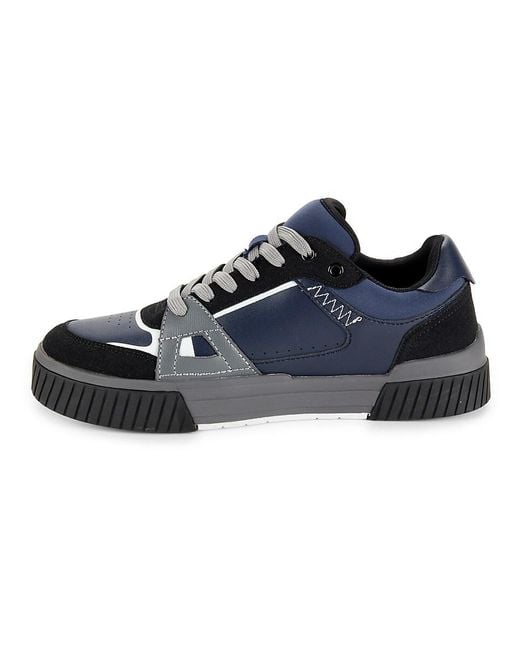 DKNY Black Logo Low Top Sneakers for men