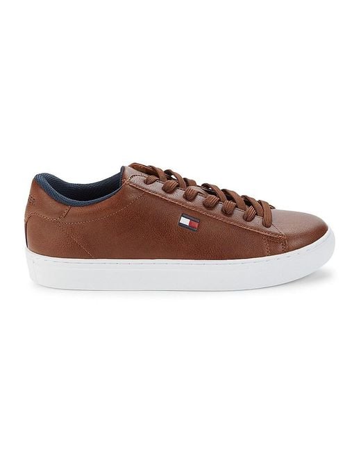 Tommy Hilfiger White Brecon Logo Low Top Sneakers for men