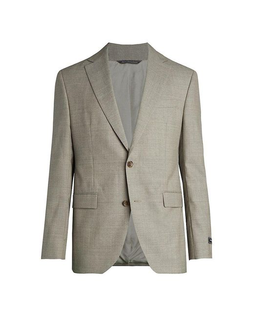 Jack Victor Wool Modern Fit Blazer in Gray for Men | Lyst
