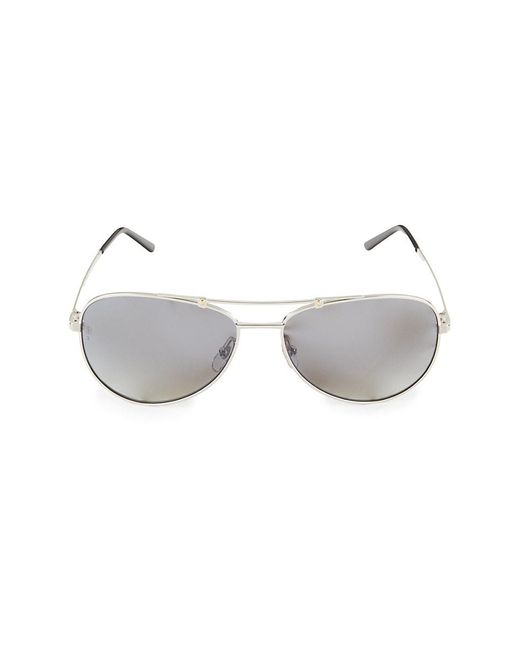 Cartier Metallic 59mm Aviator Sunglasses