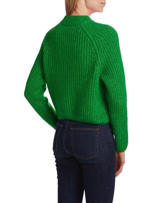 Design History Green Shaker-stitch Sweater