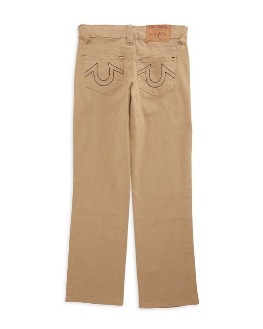 True Religion Boy's Twill Straight Fit Pants in Natural for Men Lyst