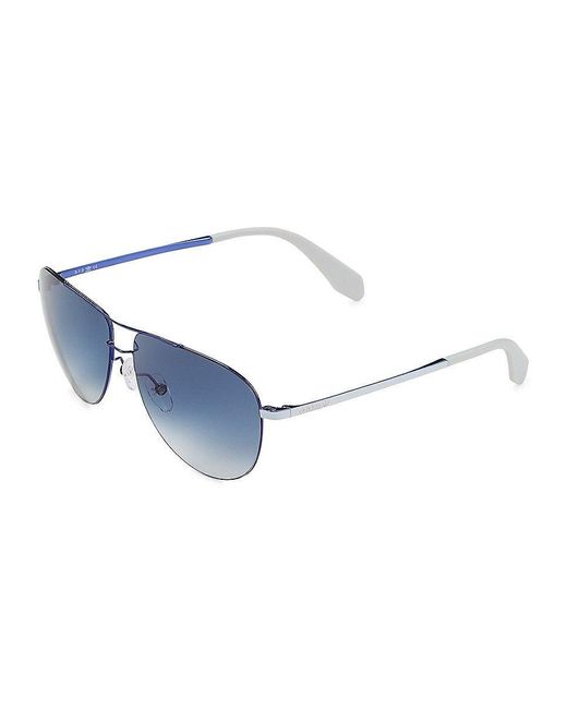 Honestidad musical lápiz adidas 58mm Aviator Sunglasses in Blue | Lyst