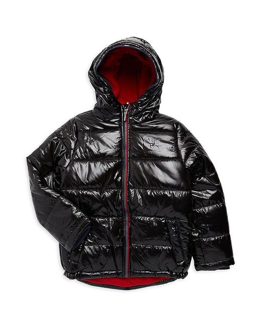 Tommy Hilfiger Boy's Hooded Puffer Jacket in Black for Men Lyst