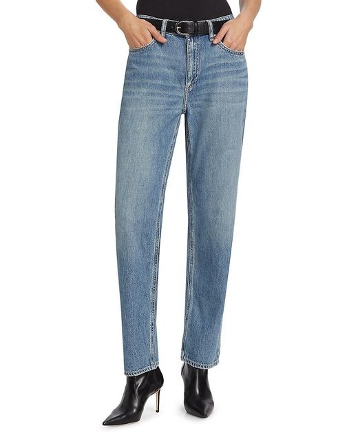 Rag & Bone Blue Featherweight Dre Low-Rise Baggy Jeans