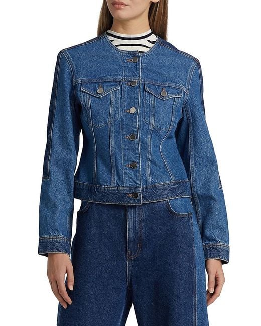 10 Crosby Derek Lam Blue Hugo Denim Jacket