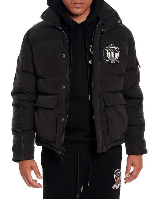 Avirex Black Icon Parka Jacket for men