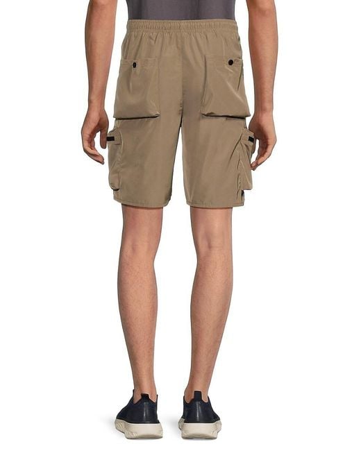 American Stitch Natural Drawstring Utility Shorts for men