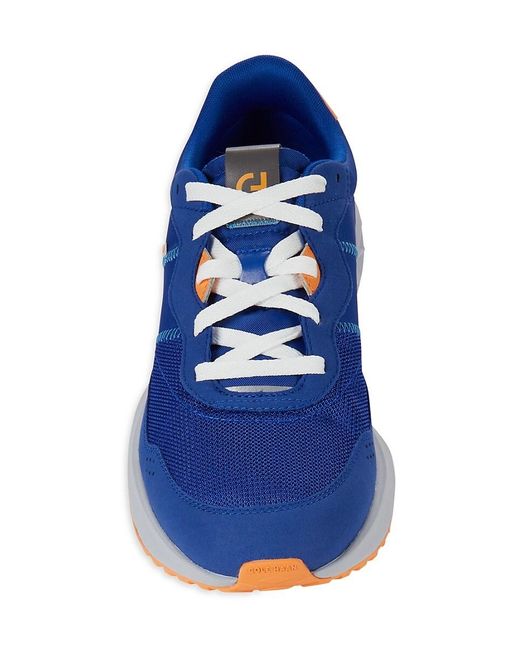 Cole Haan Blue Colorblock Low Top Sneakers for men