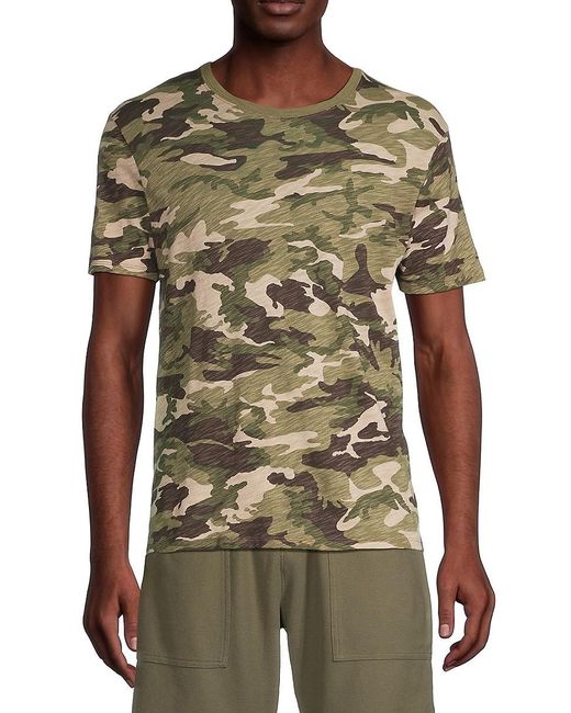 ATM Green 'Slub Jersey Camo Crewneck T-Shirt for men