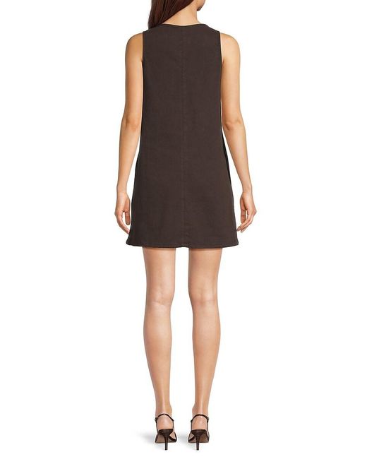 Rag & Bone Black Nala Cotton Blend Minidress