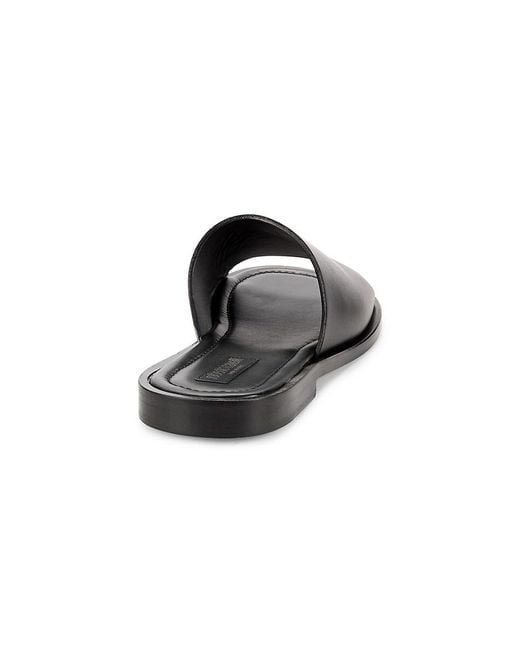 Roberto Cavalli Black Logo Leather Sandals for men