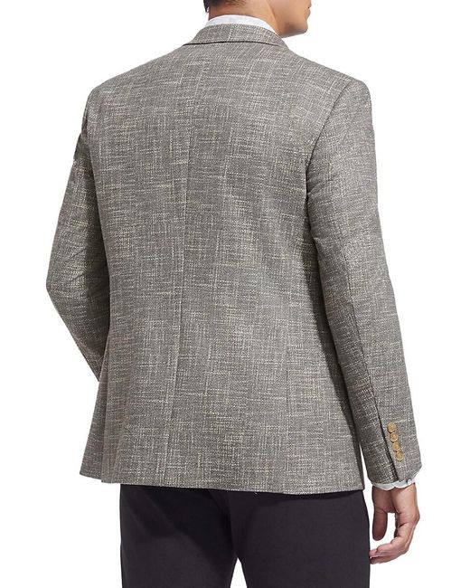 Duchamp Gray Crosshatch Slim Fit Sportcoat for men
