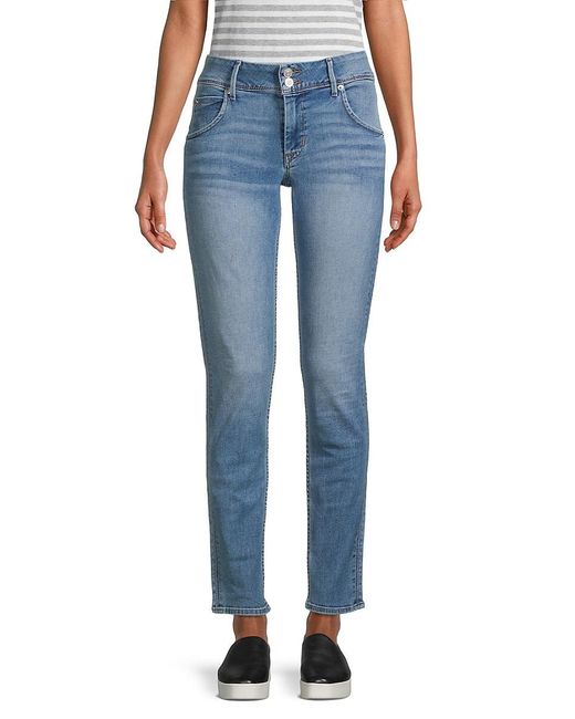 Hudson Jeans Denim Collin Mid-rise Skinny Jeans in Blue - Lyst