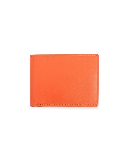 ROYCE New York Leather Bi Fold Rfid Wallet in Orange for Men | Lyst UK