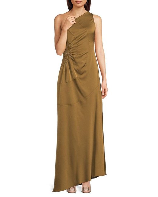 A.L.C. Metallic A. L.C. Paige One-Shoulder Gown