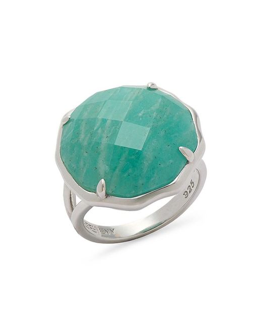 Effy ENY Green Sterling Silver & Amazonite Ring