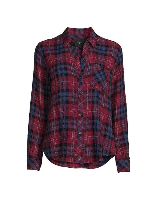 BRADY SHIRT - PINE FUCHSIA – Rails