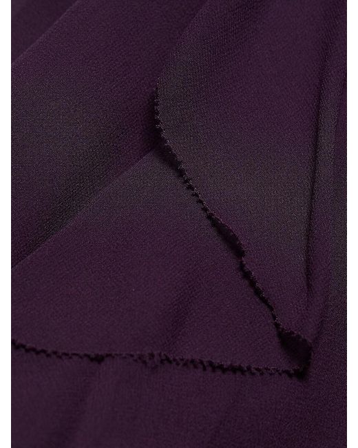 Jason Wu Purple Chiffon Ruffle Cape Minidress