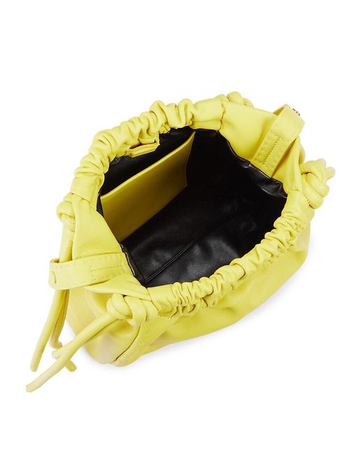 Proenza Schouler Yellow Drawstring Leather Pouch