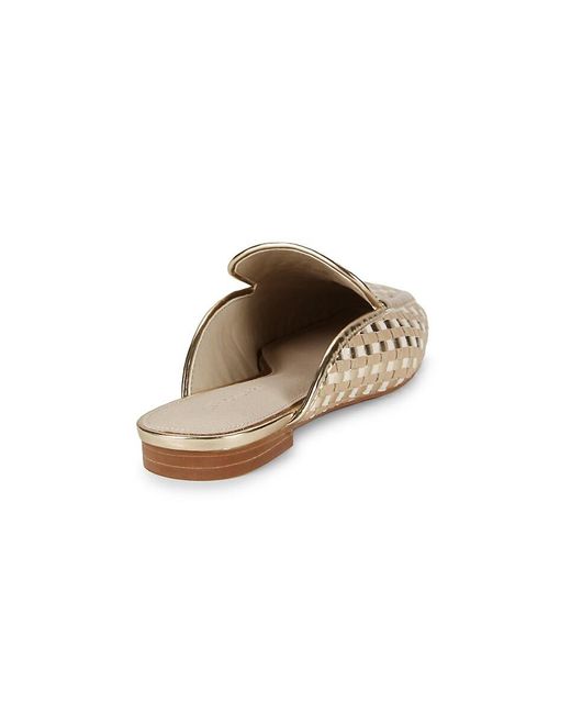 Sanctuary White Moc Toe Mules