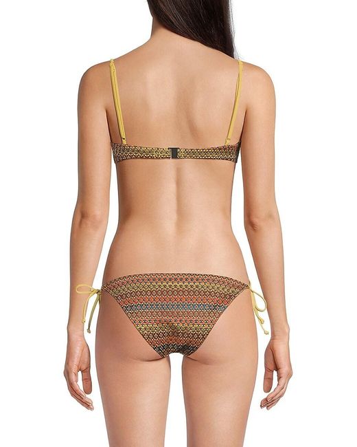 Onia Natural Liana Printed Bikini Top