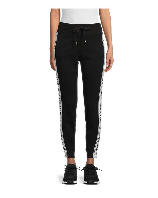 calvin klein tape waist joggers