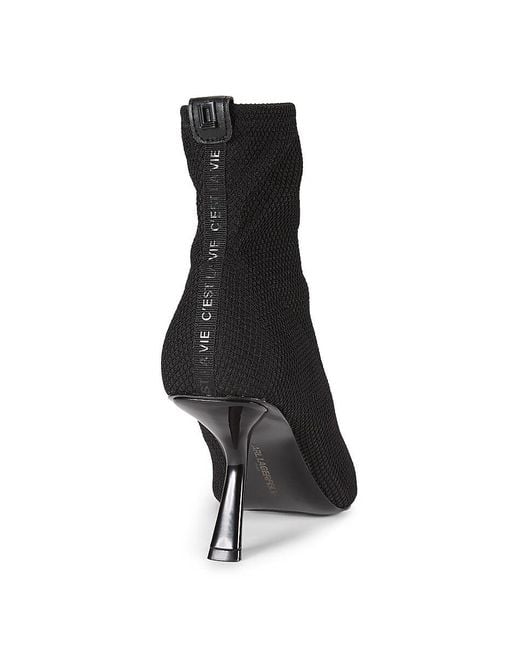 Karl Lagerfeld Black Kyle 80Mm Heeled Ankle Boots