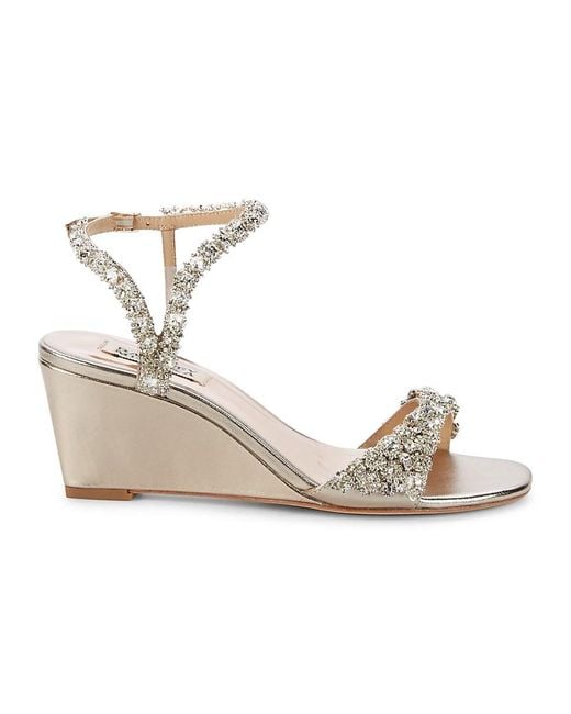 Badgley mischka wedge sandal hot sale