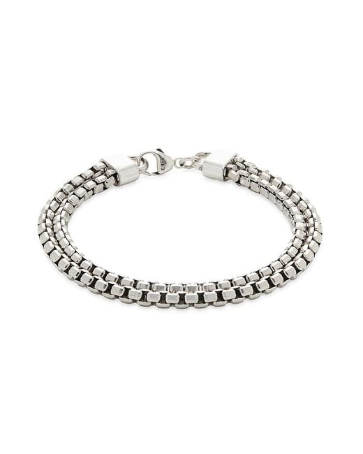 Effy Metallic Sterling Link Bracelet for men