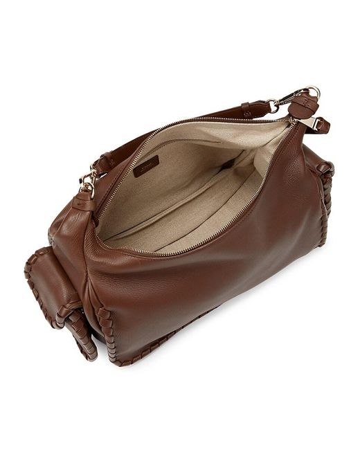 Chloé Brown Leather Duffel Bag