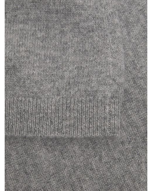 Saks Fifth Avenue Gray Solid 100% Cashmere Tank
