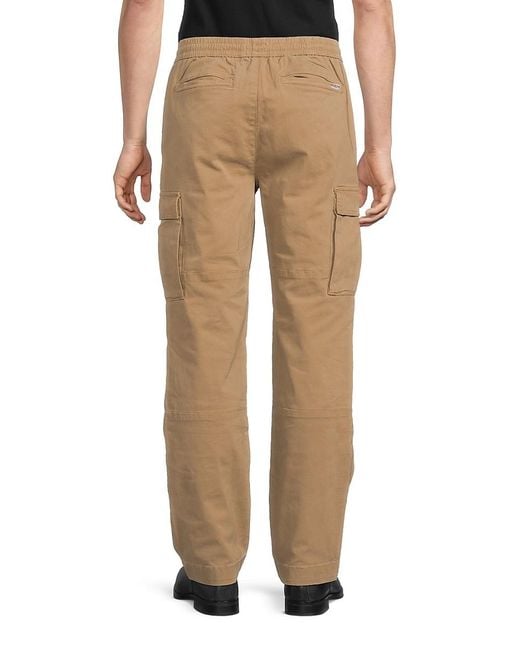 Hudson Natural Cargo Cotton-Blend Drawstring Pants for men