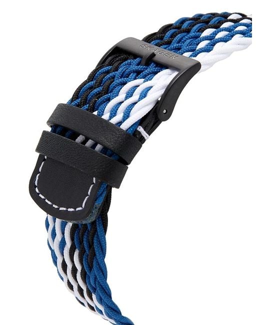 Skagen Blue Grenen Save The Waves Le 37mm Textile Strap Solar Watch for men