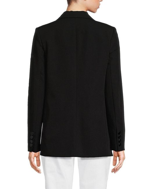 Karl Lagerfeld Black Hotfix Embellished Blazer